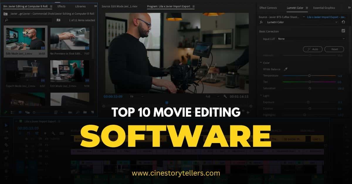 TOP 10 MOVIE EDITING SOFTWARE