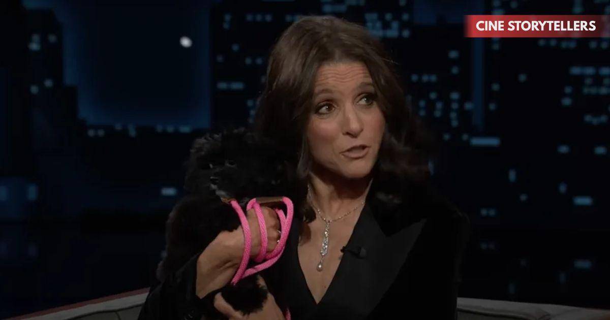 Julia Louis-Dreyfus Brings Puppy to Jimmy Kimmel Live and Makes First Amendment Joke