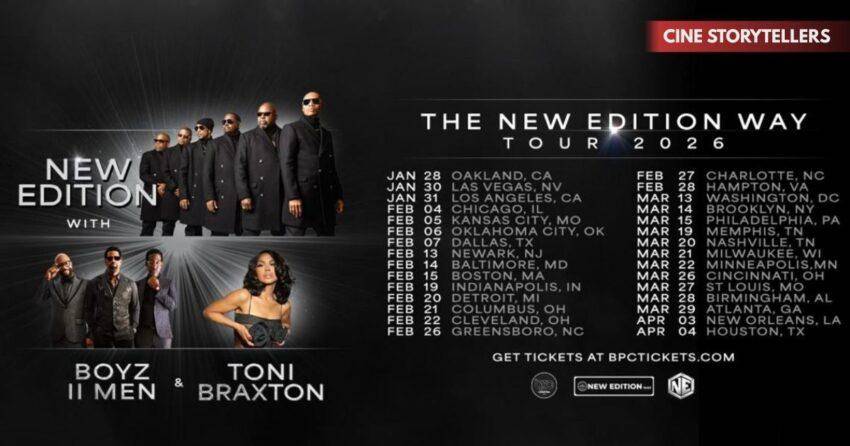 The New Edition Way Tour 2026 – New Edition, Boyz II Men & Toni Braxton Set to Perform
