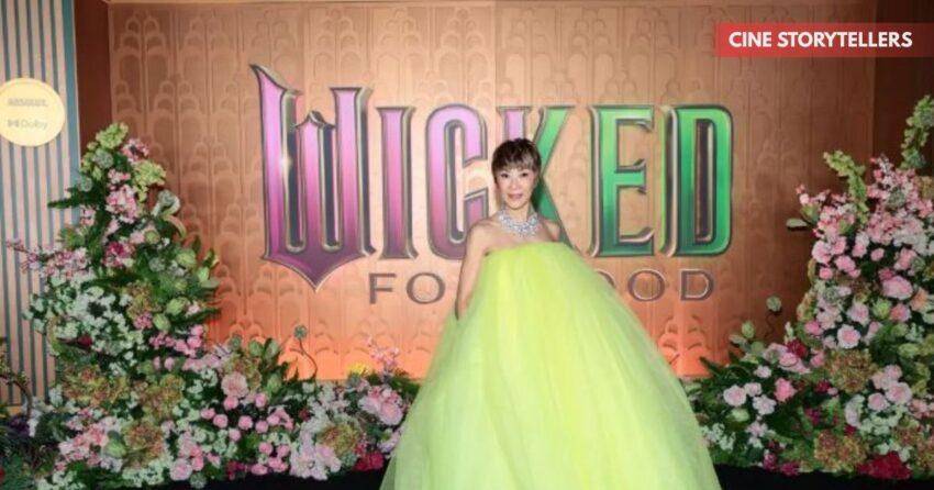 Michelle Yeoh’s Neon “Loofah” Gown at Wicked Premiere Sparks Love–or-Laughs