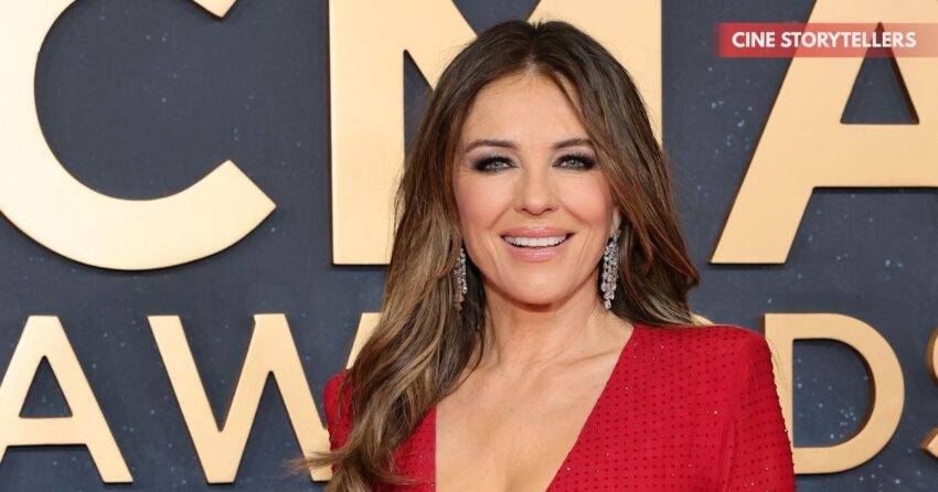 Elizabeth Hurley Stuns in Barbie‑Pink Gown With Bold Chest Cutout and Flared Sleeves