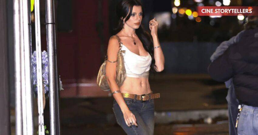 Julia Fox Turns Heads in White Crop Top and Denim: A Lesson in Effortless Street Style