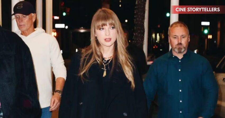 Taylor Swift’s NYC Street Style - Black Duffle Coat & Knee-High Boots Turn Heads
